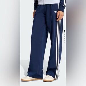 Adidas Kids Dark Blue Joggers with White Stripes